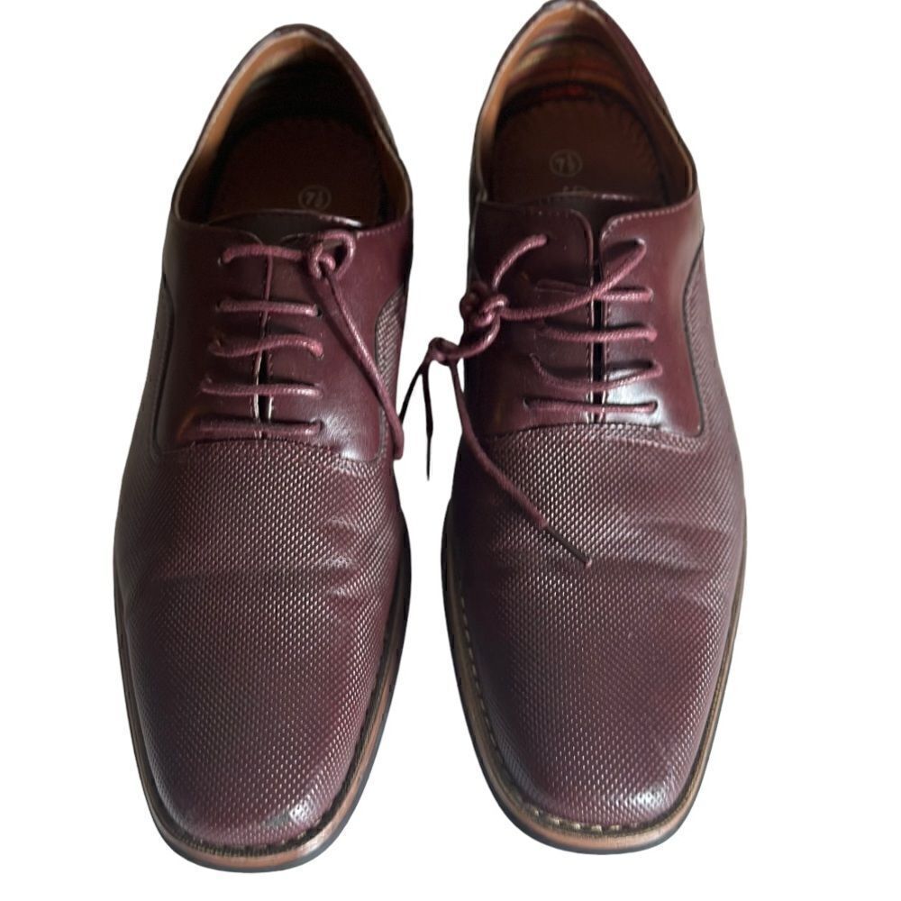 Ferro Aldo Burgundy Dress Shoes Size 7.5‎
